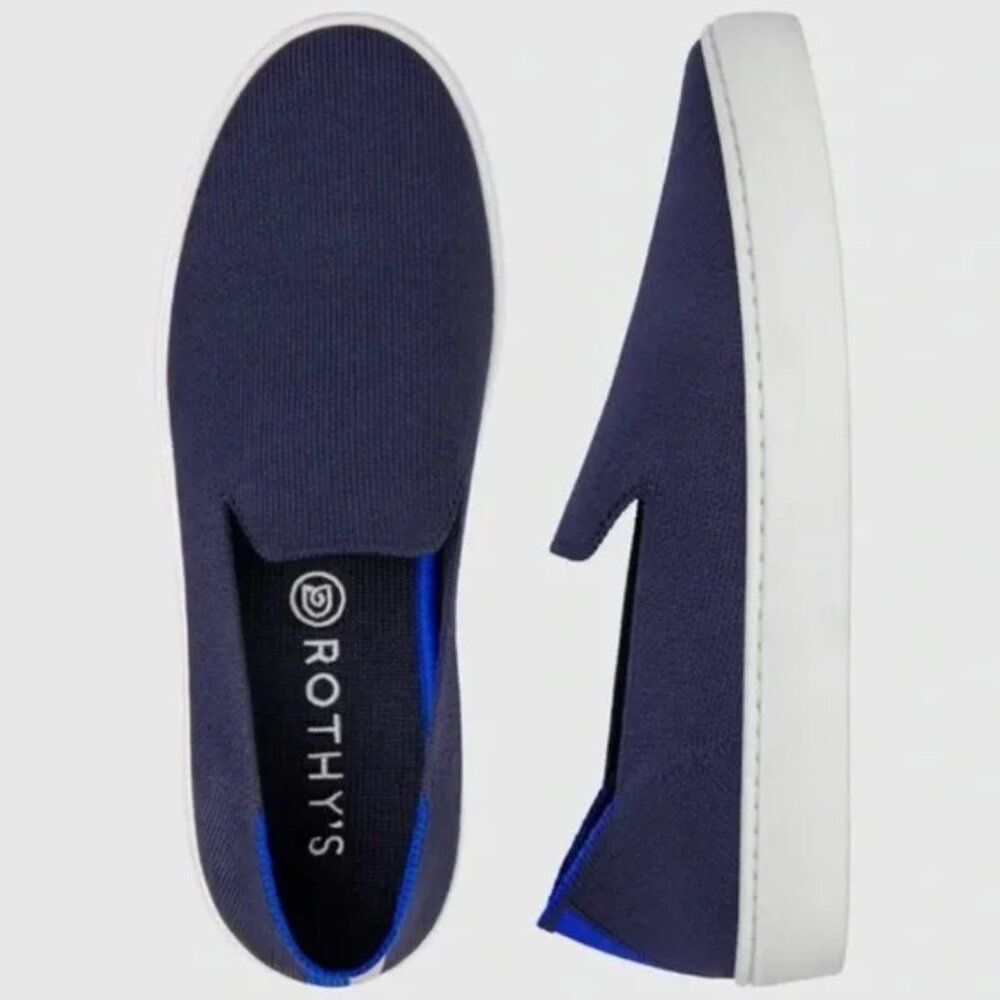 Rothy's The Original Navy Slip-On Loafers Men's Size 11.5